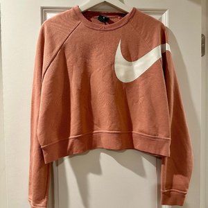 Nike Dri-Fit Women’s Size Medium Swoosh Graphic Versa Sweatshirt Cropped